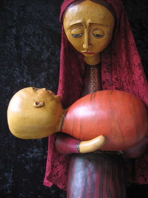 gourd figure mother with child Selena Navarrete